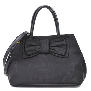 Prada handbag crossbody shoulder bag black